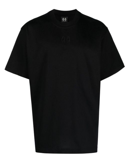 44 Label Group Black Cotton T-shirt for men