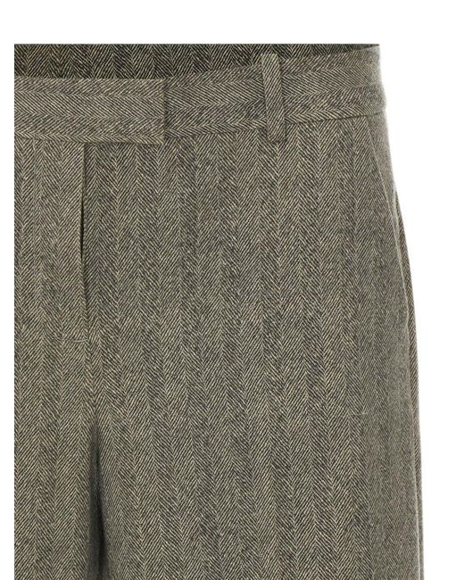 Circolo 1901 Gray Cotton Trousers