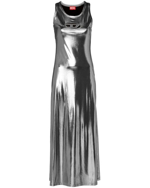 DIESEL Metallic D-Lyny Midi Dress