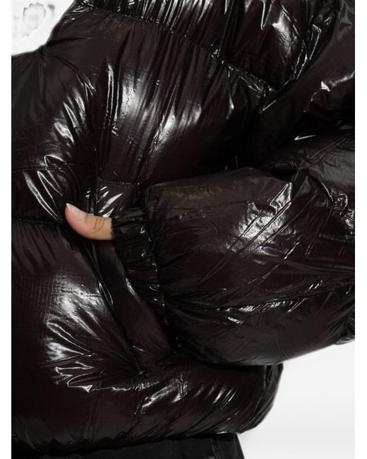 DIESEL Black Short Puffer Down Jacket