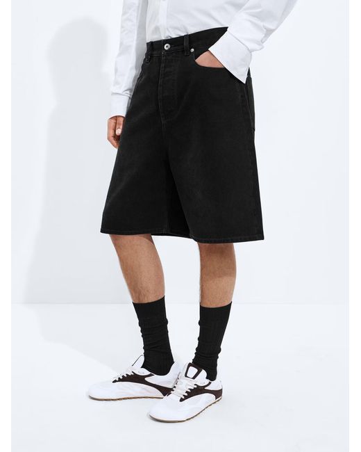 Bottega Veneta Black Denim Shorts for men