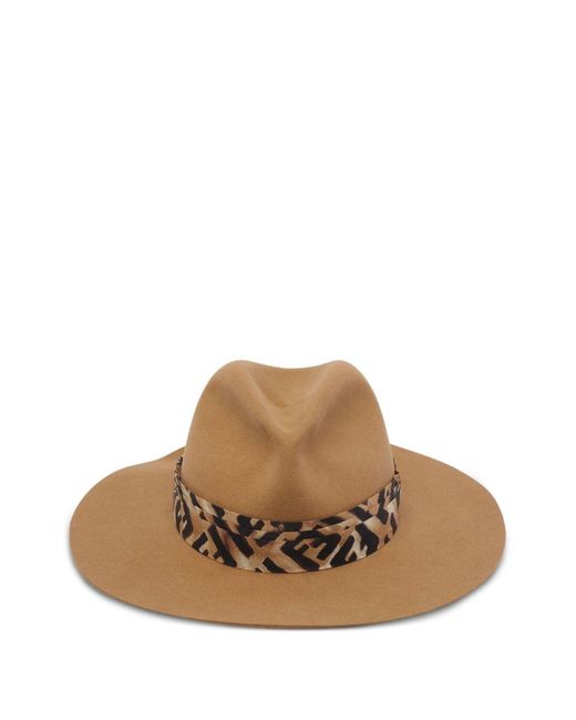Fendi Brown Wool Hat