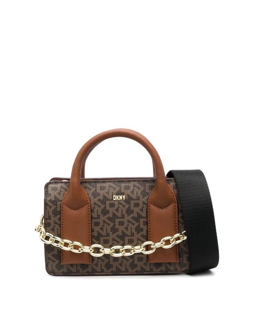 DKNY Brown Otto Small Shopping Bag