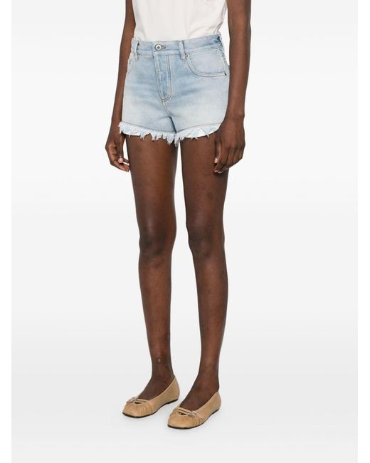 Loewe Blue Denim Cotton Shorts