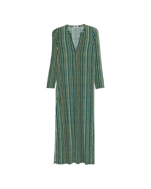 Siyu Green Baez Kaftan Dress