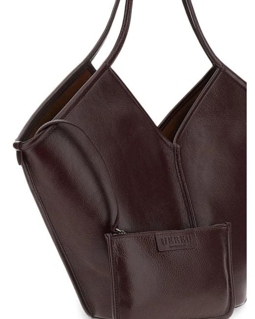 Hereu Brown Calella Leather Tote Bag