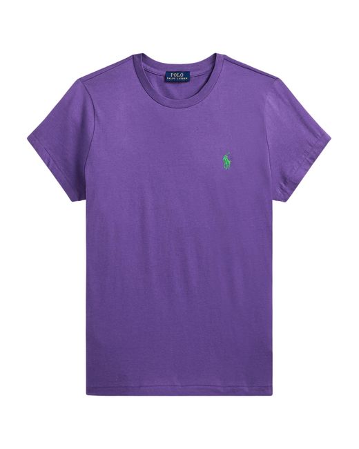 Polo Ralph Lauren Purple Cotton T-Shirt