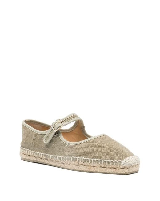 Castaner White Padua Ballet Flats