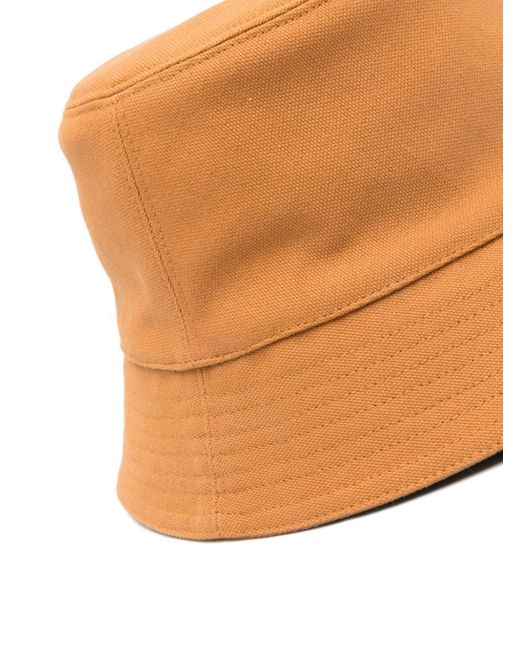 Loewe-Paulas Ibiza Orange Logo Bucket Hat