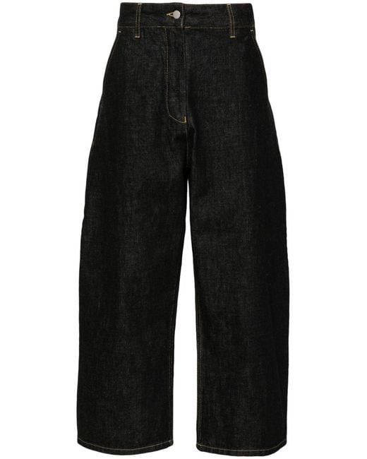 Studio Nicholson Black Cropped Denim Jeans