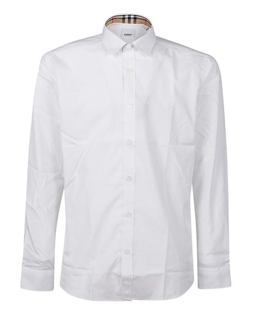 Burberry Shirts White for Men Lyst
