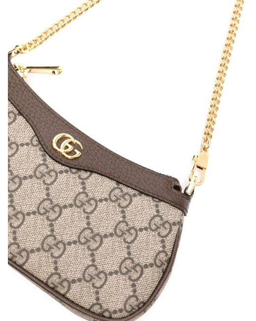 Gucci White Mini Ophidia Shoulder Bag