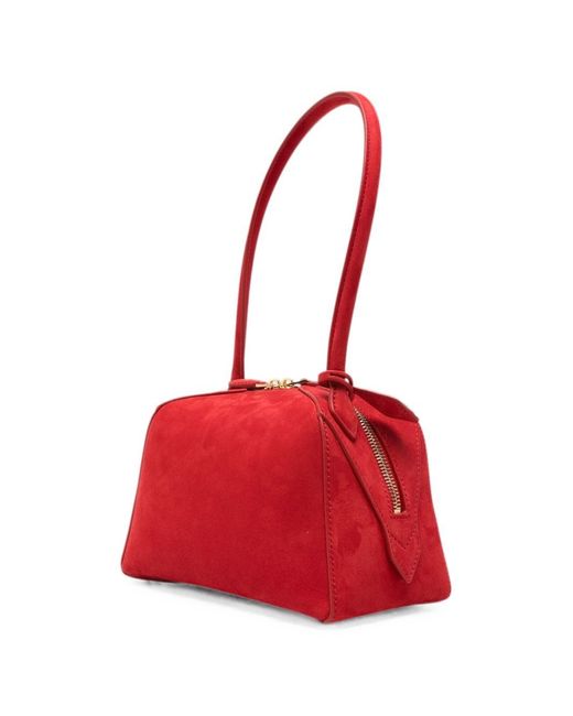 Alaïa Red Le Bouledogue Small Leather Shoulder Bag