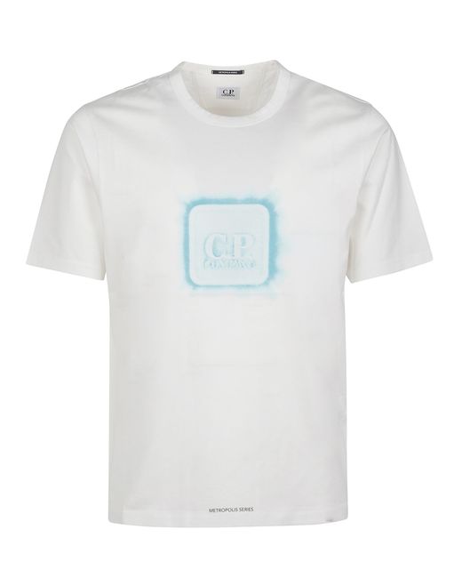 C P Company White Metropolis Series T-Shirt for men