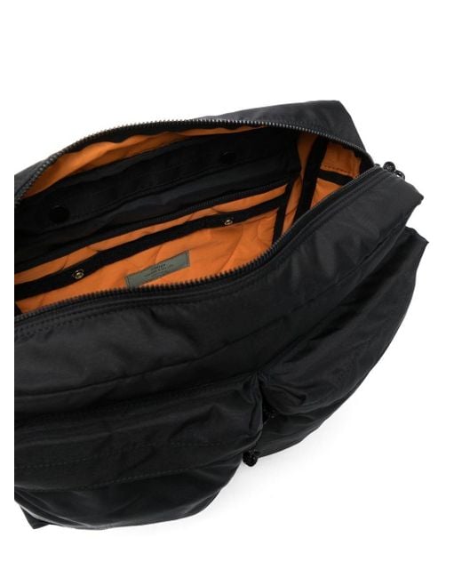 Porter-Yoshida and Co Black Force Shoulder Bag for men