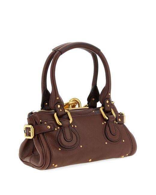 Chloé Brown Paddington Small Leather Shoulder Bag