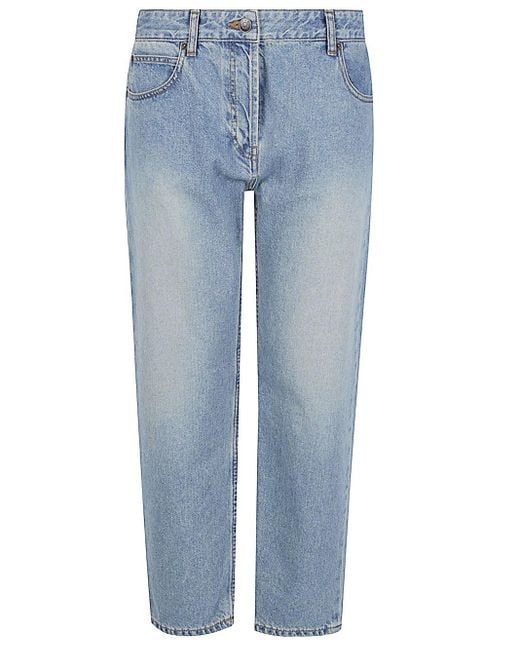 The Row Blue Riaco Denim Cotton Jeans