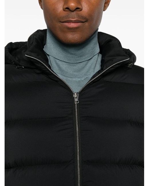 Herno Black Nylon Down Jacket for men