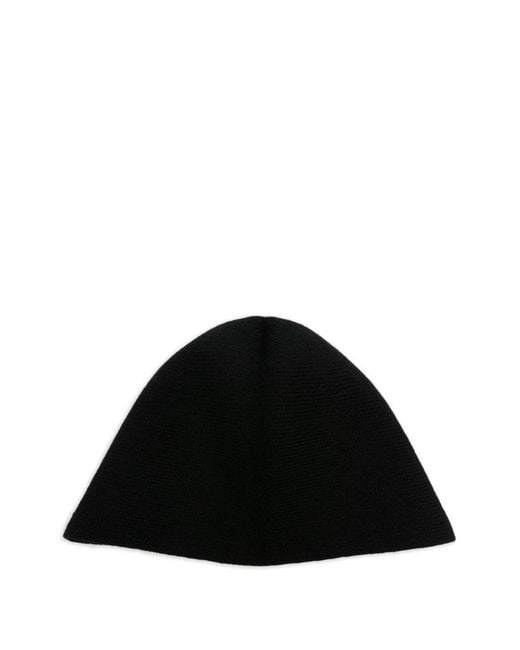 Uma Wang Black Cashmere Bucket Hat