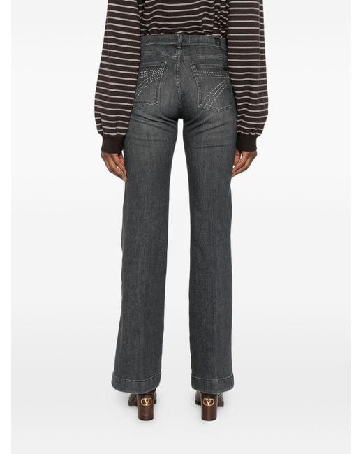 7 For All Mankind Gray Dojo Jeans With Studs