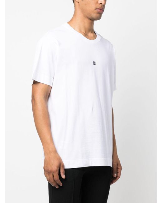 Givenchy White Logo Cotton T-Shirt for men
