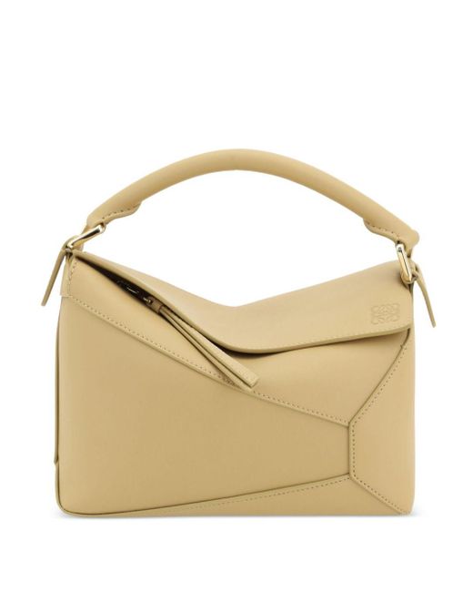 Borsa Puzzle Edge Piccola di Loewe in Metallic