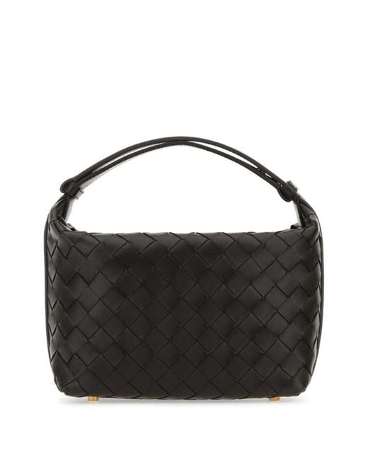 Bottega Veneta Black Wallace Mini Leather Handbag