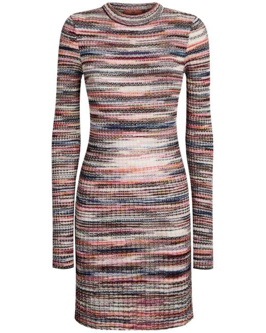 Missoni Pink Striped Short Dress