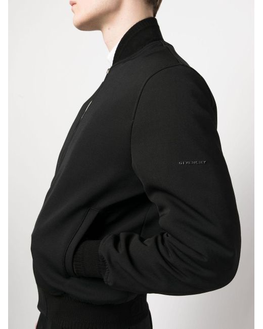 Bomber con logo di Givenchy in Black da Uomo