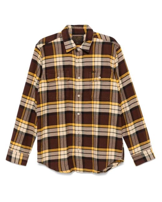 Filson Brown Flannel Work Shirt for men