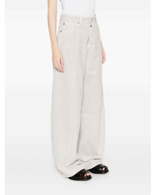 Haikure White Bethany Wide-Leg Denim Jeans