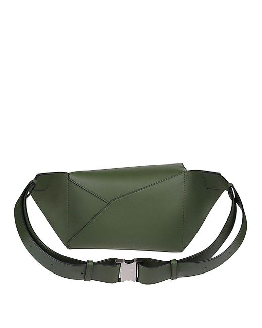 Loewe Green Leather Pouch for men