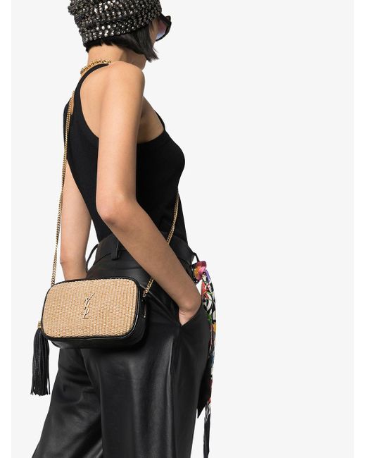 Saint Laurent Mini Lou Crossbody Bag in Black Lyst