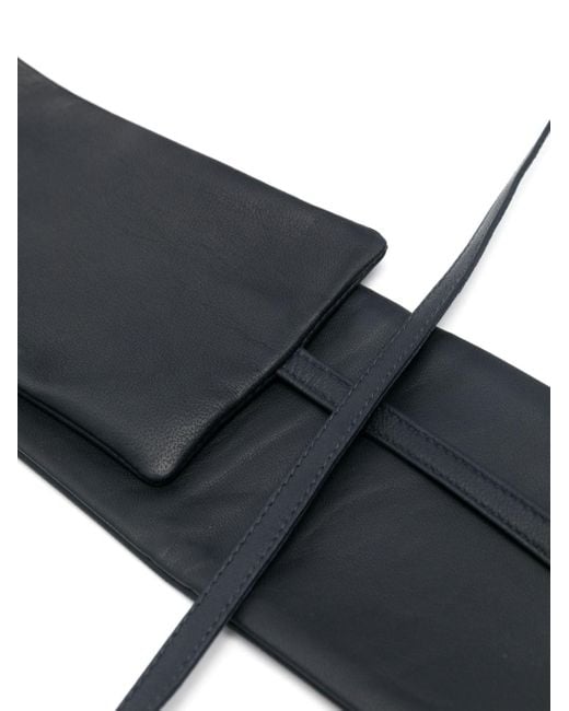 FURLING BY GIANI Black Geisha Leather Belt