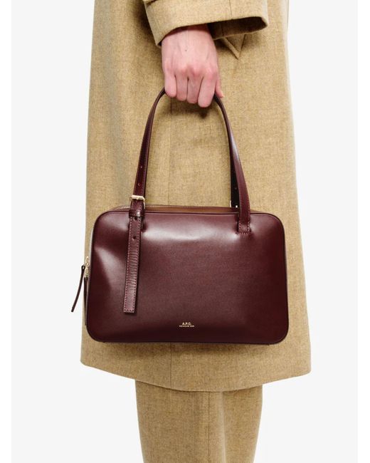 A.P.C. Purple Virginie Box Bag