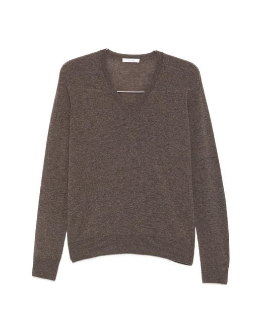 The Row Brown Phora Cashmere Sweater