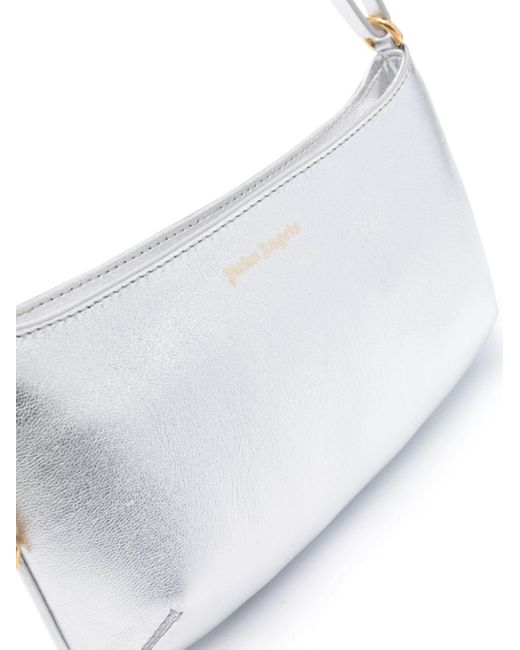 Palm Angels White Giorgina Leather Shoulder Bag