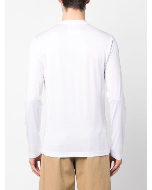 T-shirt a maniche lunghe di Emporio Armani in White da Uomo
