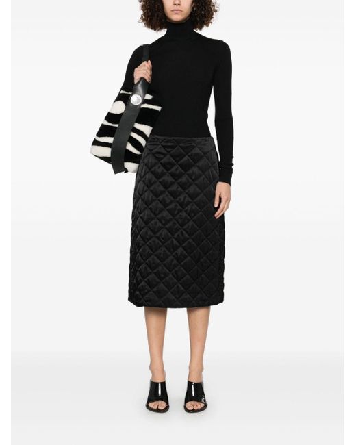 Bottega Veneta Black Wool Turtle-Neck Sweater