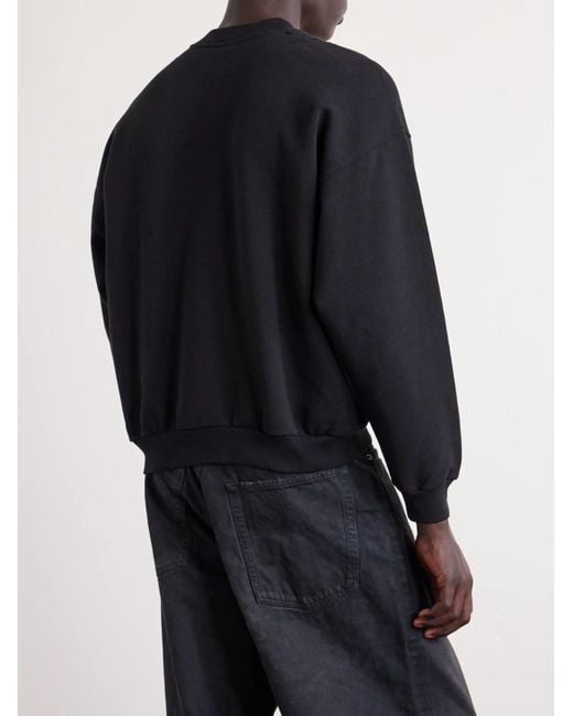 Balenciaga Blue Printed Sweatshirt for men