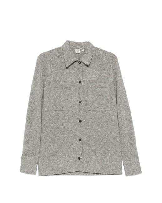 Totême Gray Cashmere Shirt