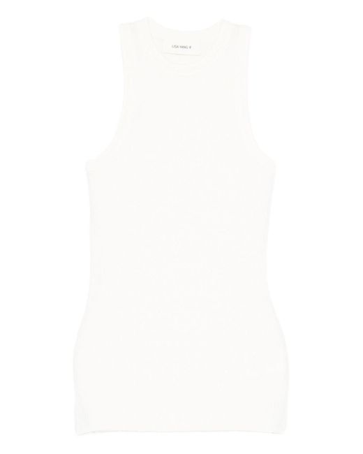 Lisa Yang White Amya Cotton And Cashmere Top