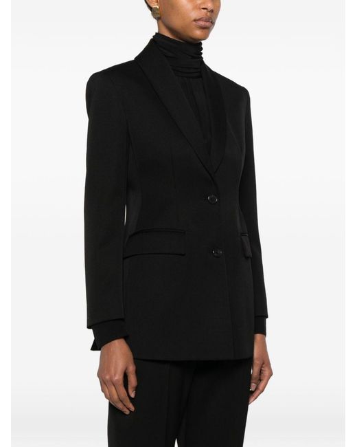 The Row Black Bettina Wool Blazer Jacket