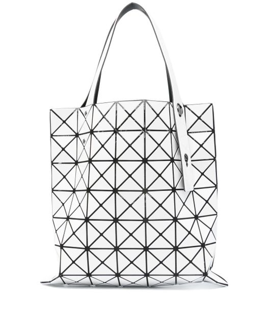 Borsa Shopping Prism di Issey Miyake in White