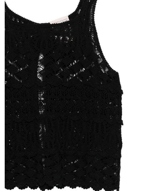 Semicouture Black Shelley Cotton Tank Top
