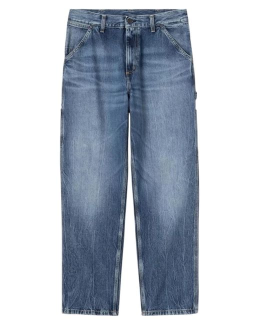 Carhartt Blue Denim Jeans for men