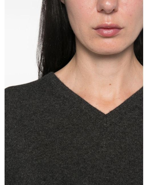 Gucci Black Cashmere V-Necked Sweater