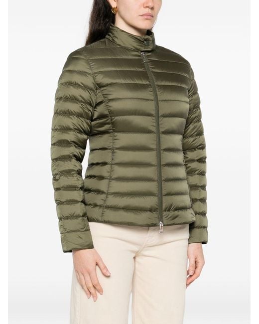 Moncler Green Genet Long Down Jacket