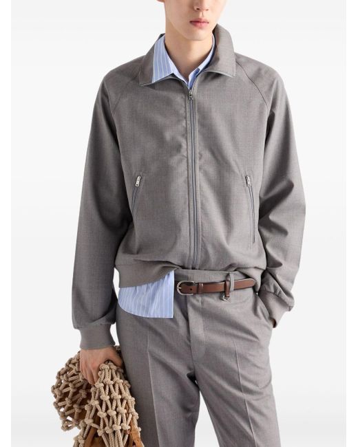 Giacca Blouson di Prada in Gray da Uomo