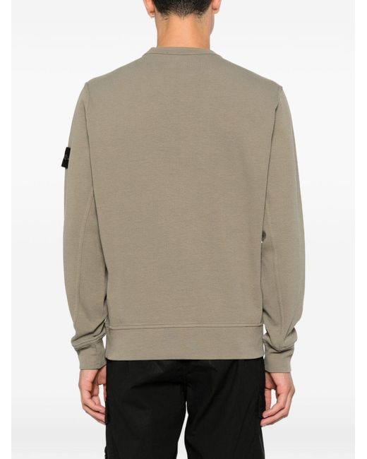 Stone Island Natural Cotton Crewneck Sweatshirt for men